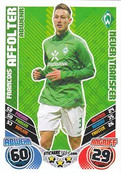 Figurina Francois Affolter - German Football Bundesliga 2011-2012. Match Attax Extra n. 9 - Topps