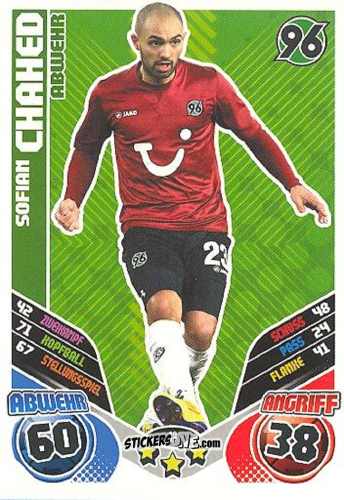 Sticker Sofian Chahed - German Football Bundesliga 2011-2012. Match Attax Extra n. 19 - Topps