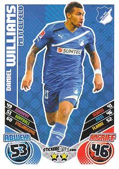 Cromo Daniel Williams - German Football Bundesliga 2011-2012. Match Attax Extra n. 23 - Topps