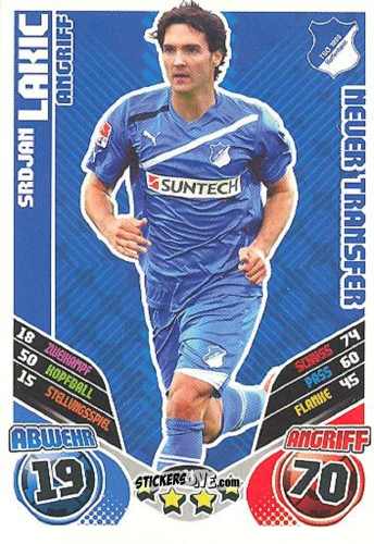 Cromo Srdjan Lakic - German Football Bundesliga 2011-2012. Match Attax Extra n. 24 - Topps
