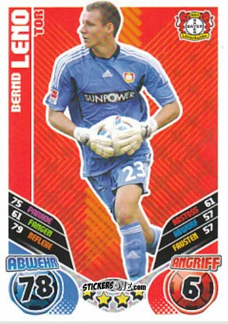 Cromo Bernd Leno - German Football Bundesliga 2011-2012. Match Attax Extra n. 31 - Topps
