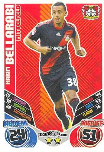 Cromo Karim Bellarabi - German Football Bundesliga 2011-2012. Match Attax Extra n. 32 - Topps