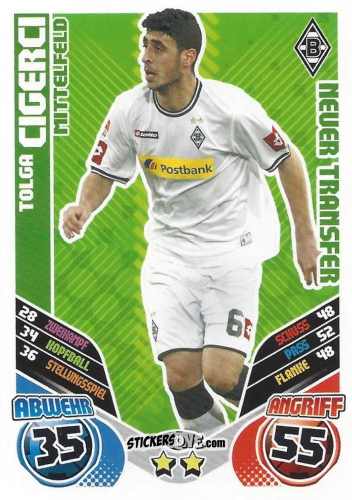 Cromo Tolga Cigerci - German Football Bundesliga 2011-2012. Match Attax Extra n. 39 - Topps