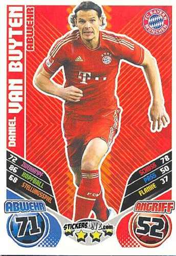 Figurina Daniel van Buyten - German Football Bundesliga 2011-2012. Match Attax Extra n. 41 - Topps
