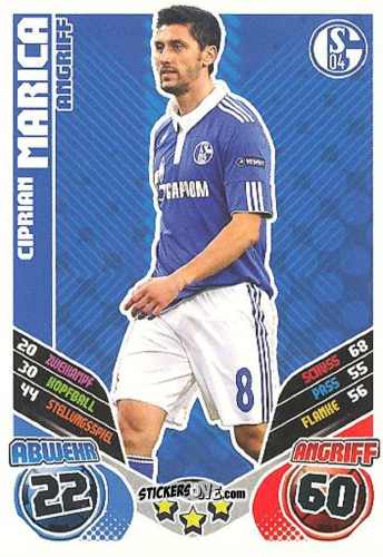 Cromo Ciprian Marica - German Football Bundesliga 2011-2012. Match Attax Extra n. 46 - Topps