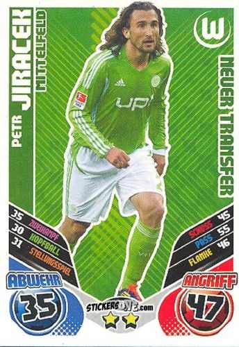 Figurina Petr Jiracek - German Football Bundesliga 2011-2012. Match Attax Extra n. 53 - Topps