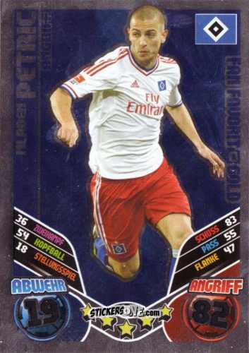Cromo Mladen Petric - German Football Bundesliga 2011-2012. Match Attax Extra n. 60 - Topps