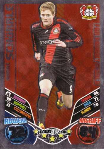 Cromo Andrè Schürrle - German Football Bundesliga 2011-2012. Match Attax Extra n. 65 - Topps
