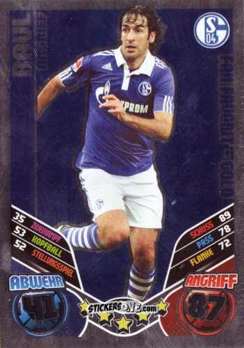 Cromo Raul González - German Football Bundesliga 2011-2012. Match Attax Extra n. 70 - Topps