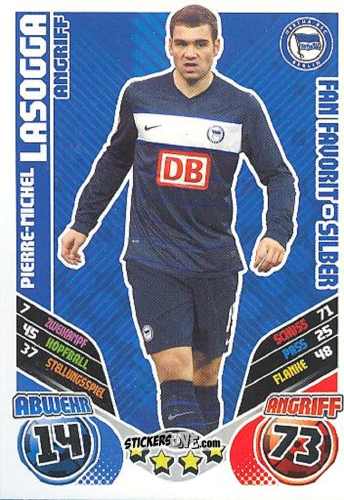 Figurina Pierre-Michel Lasogga - German Football Bundesliga 2011-2012. Match Attax Extra n. 74 - Topps