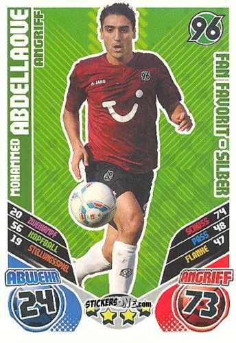 Figurina Mohammed Abdellaoue - German Football Bundesliga 2011-2012. Match Attax Extra n. 79 - Topps