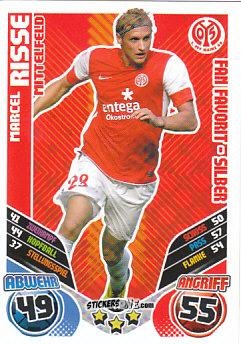 Cromo Marcel Risse - German Football Bundesliga 2011-2012. Match Attax Extra n. 84 - Topps