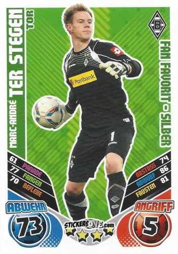 Figurina Marc-Andre ter Stegen - German Football Bundesliga 2011-2012. Match Attax Extra n. 85 - Topps