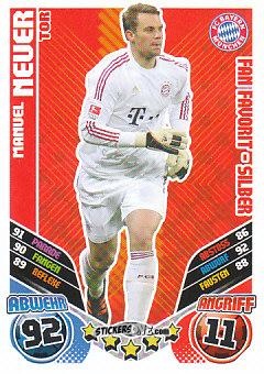 Cromo Manuel Neuer - German Football Bundesliga 2011-2012. Match Attax Extra n. 86 - Topps