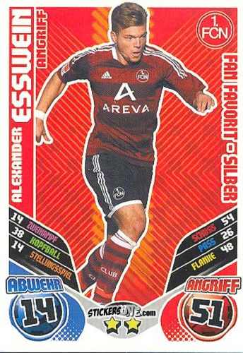 Cromo Alexander Esswein - German Football Bundesliga 2011-2012. Match Attax Extra n. 87 - Topps