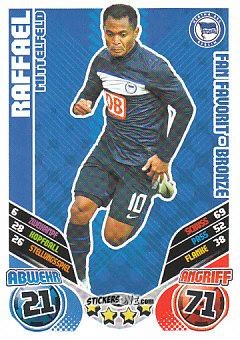 Cromo Raffael - German Football Bundesliga 2011-2012. Match Attax Extra n. 92 - Topps