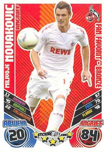 Sticker Milivoje Novakovic - German Football Bundesliga 2011-2012. Match Attax Extra n. 100 - Topps