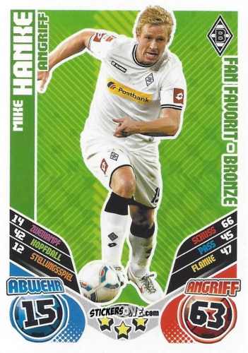 Cromo Mike Hanke - German Football Bundesliga 2011-2012. Match Attax Extra n. 103 - Topps
