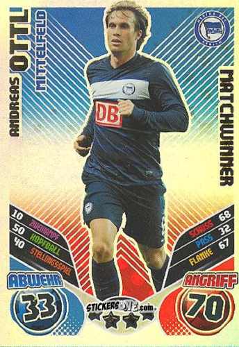 Figurina Andreas Ottl - German Football Bundesliga 2011-2012. Match Attax Extra n. 110 - Topps
