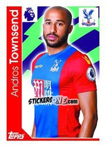 Sticker Andros Townsend - Premier League Inglese 2016-2017 n. 78 - Topps