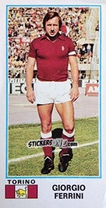 Sticker Giorgio Ferrini - Calciatori 1974-1975 n. 495 - Panini
