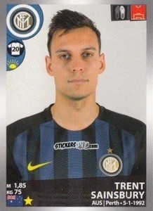 Figurina Trent Sainsbury - Calciatori 2016-2017 n. M27 - Panini