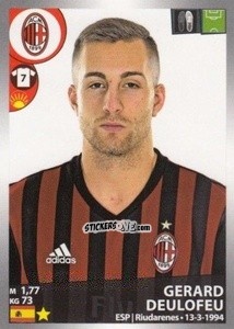 Cromo Gerard Deulofeu - Calciatori 2016-2017 n. M31 - Panini
