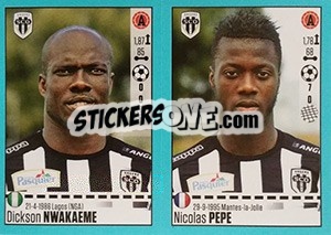 Figurina Dickson Nwakaeme / Nicolas Pépé - FOOT 2016-2017 n. 40 - Panini