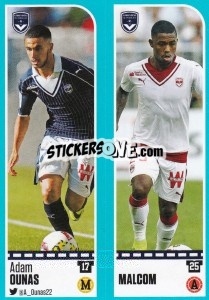 Figurina Adam Ounas / Malcom - FOOT 2016-2017 n. 100 - Panini