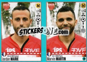 Figurina Jordan Marie / Marvin Martin - FOOT 2016-2017 n. 206 - Panini