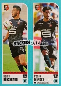 Figurina Ramy Bensebaini / Pedro Mendes - FOOT 2016-2017 n. 726 - Panini