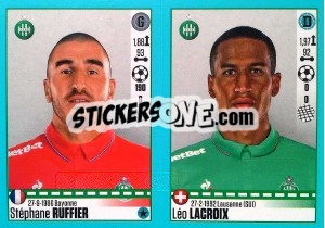 Figurina Stéphane Ruffier / Léo Lacroix - FOOT 2016-2017 n. 778 - Panini