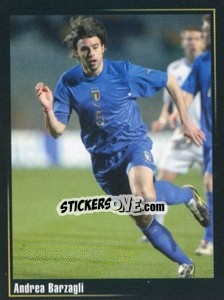 Cromo Andrea Barzagli - Superalbum In Azzurro n. 10 - Panini