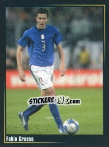 Cromo Fabio Grosso - Superalbum In Azzurro n. 14 - Panini
