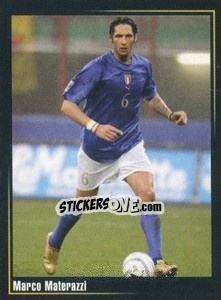 Figurina Marco Materazzi - Superalbum In Azzurro n. 15 - Panini