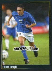 Cromo Filippo Inzaghi - Superalbum In Azzurro n. 34 - Panini