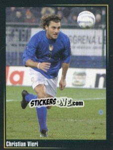 Cromo Christian Vieri - Superalbum In Azzurro n. 38 - Panini