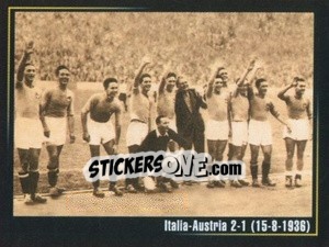 Cromo Italia-Austria 2-1 (15-8-1936) - Superalbum In Azzurro n. 41 - Panini