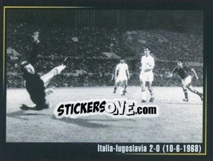Cromo Italia - Jugoslavia 2-0 (10-6-1968) - Superalbum In Azzurro n. 43 - Panini