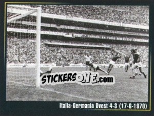 Cromo Italia-Germania Ovest 4-3 (17-6-1970) - Superalbum In Azzurro n. 44 - Panini