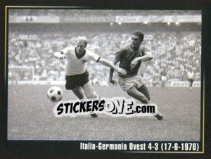 Cromo Italia-Germania Ovest 4-3 (17-6-1970) - Superalbum In Azzurro n. 45 - Panini