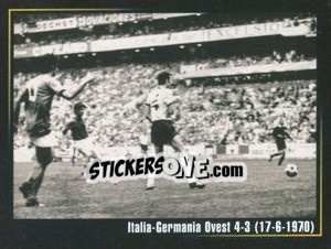 Cromo Italia-Germania Ovest 4-3 (17-6-1970) - Superalbum In Azzurro n. 46 - Panini