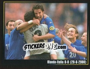 Cromo Olanda-Italia 0-0 (29-6-2000) - Superalbum In Azzurro n. 57 - Panini