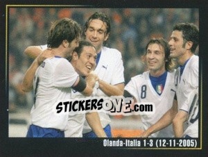 Cromo Olanda-Italia 0-0 (12-11-2005) - Superalbum In Azzurro n. 59 - Panini