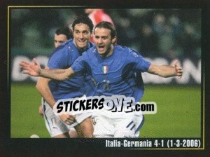 Cromo Italia-Germania 4-1 (1-3-2006) - Superalbum In Azzurro n. 61 - Panini