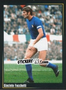 Cromo Giacinto Facchetti - Superalbum In Azzurro n. 67 - Panini