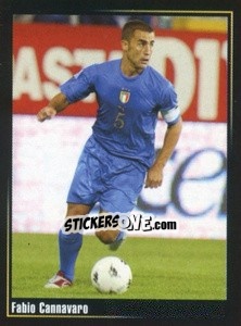 Cromo Fabio Cannavaro - Superalbum In Azzurro n. 69 - Panini