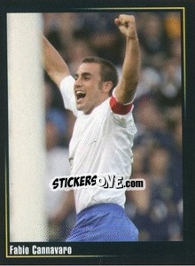 Cromo Fabio Cannavaro - Superalbum In Azzurro n. 70 - Panini