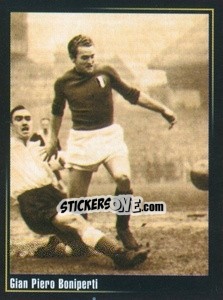 Cromo Gian Piero Boniperti - Superalbum In Azzurro n. 83 - Panini