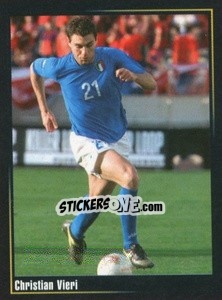 Cromo Christian Vieri - Superalbum In Azzurro n. 92 - Panini